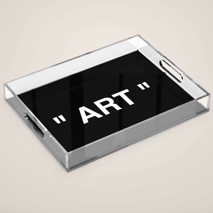 " Art " (Negative) Acrylic Tray
