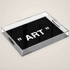 " Art " (Negative) Acrylic Tray