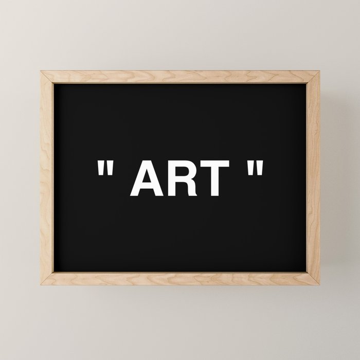 " Art " (Negative) Mini Art Print