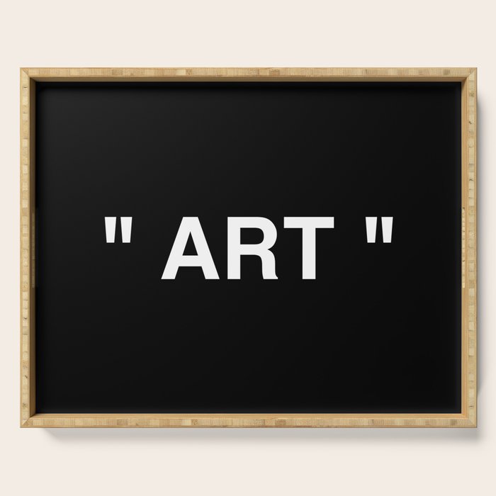 " Art " (Negative) Serving Tray