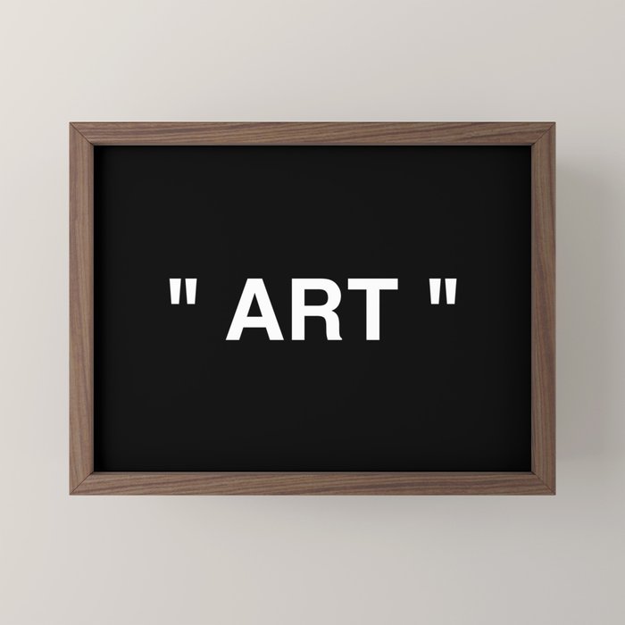 " Art " (Negative) Mini Art Print