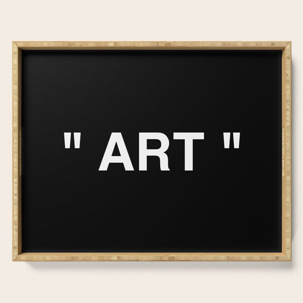 " Art " (Negative) Serving Tray
