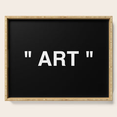 " Art " (Negative) Serving Tray