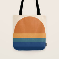 70's Retro Sunset Tote Bag