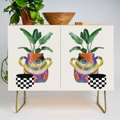 A house plant / Still life Credenza