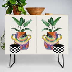 A house plant / Still life Credenza