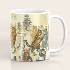 Christmas Party Cats' by Louis Wain Vintage Cat Art Coffee Mug