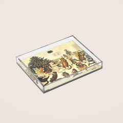 Christmas Party Cats' by Louis Wain Vintage Cat Art Acrylic Tray