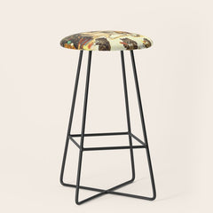 Christmas Party Cats' by Louis Wain Vintage Cat Art Stool
