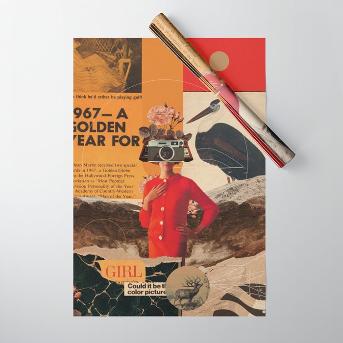 a Golden Year Wrapping Paper