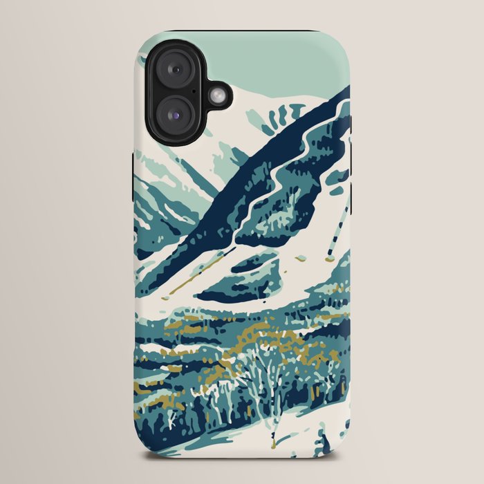 2021 Ski Stowe Vermont Vintage Poster  iPhone Case