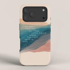 "Even Here, There Are All These Little Places Where The Light Gets In." iPhone Case