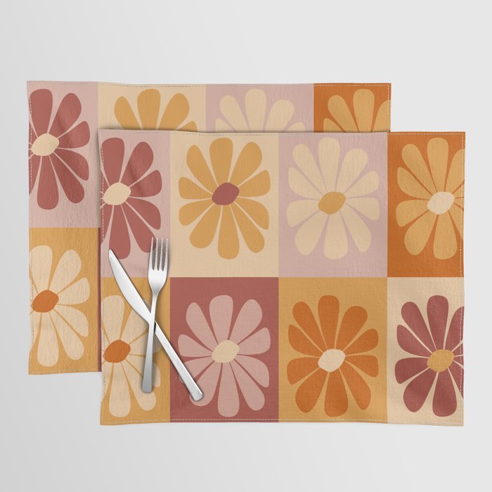 70's Daisy Bloom  Placemat