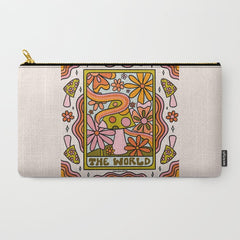 21. World Tarot Mushroom Carry All Pouch