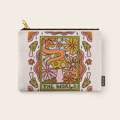 21. World Tarot Mushroom Carry All Pouch