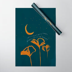 "Let Light Be A Sweet Rebellion In The Shadows" Wrapping Paper