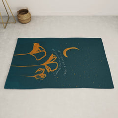 "Let Light Be A Sweet Rebellion In The Shadows" Rug