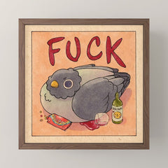 Fuck' Pigeon 05 Mini Art Print