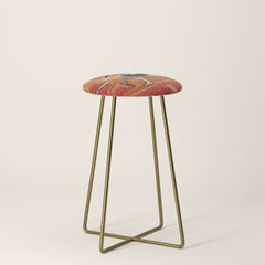 17th Century Isfahan Persian Animal Rug Print Stool
