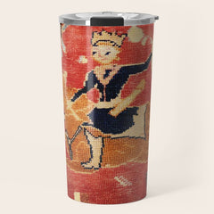 17th Century Isfahan Persian Animal Rug Print Travel Mug