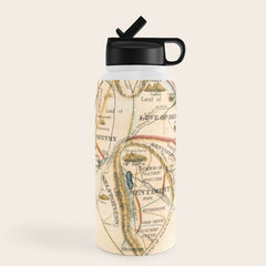 "A Map of the Open Country of a Woman's Heart" by D. W. Kellogg (c. 1833-1842) Water Bottle