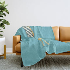 A Book Lover (blue) Throw Blanket