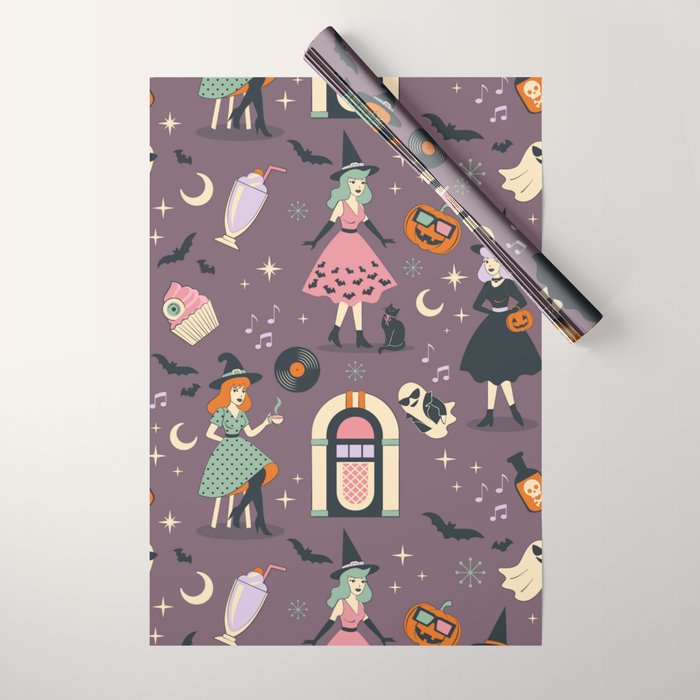 50s Witch Vibes Wrapping Paper