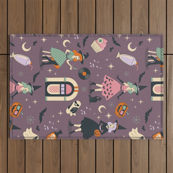 50s Witch Vibes Outdoor Rug