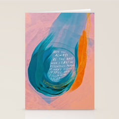 "May You Always Be The One Who Stays In Relentless Pursuit.." Stationery Card