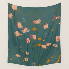 A Field Of Flowers Bloom Wall Tapestry