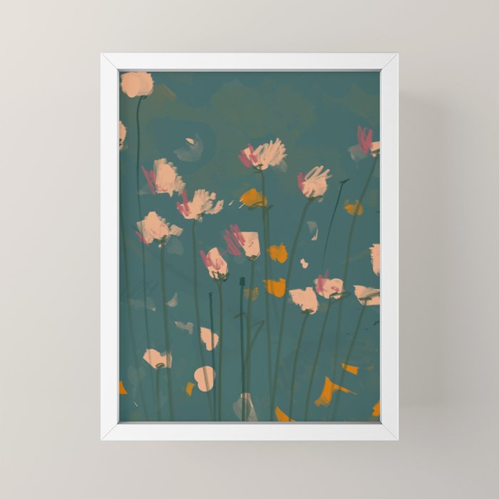 A Field Of Flowers Bloom Mini Art Print