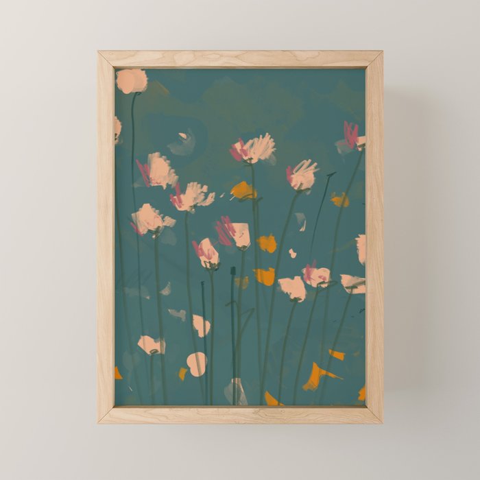 A Field Of Flowers Bloom Mini Art Print