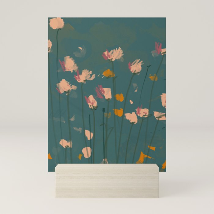 A Field Of Flowers Bloom Mini Art Print