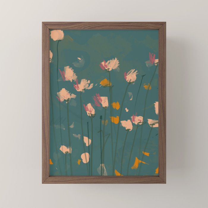 A Field Of Flowers Bloom Mini Art Print