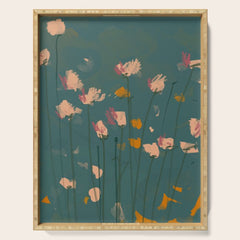 A Field Of Flowers Bloom Serving Tray