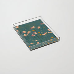 A Field Of Flowers Bloom Acrylic Tray