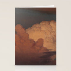 "Cloud Study" by Knud Baade, 1850 Stationery Card