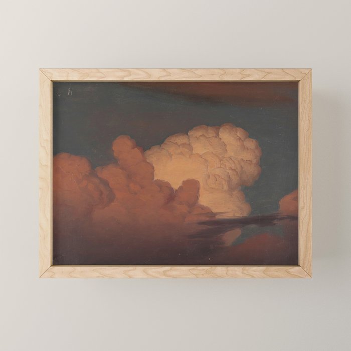 "Cloud Study" by Knud Baade, 1850 Mini Art Print