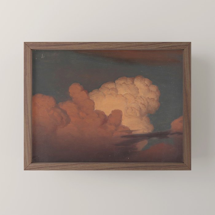 "Cloud Study" by Knud Baade, 1850 Mini Art Print
