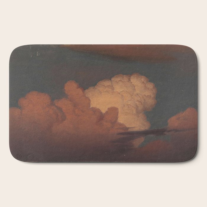 "Cloud Study" by Knud Baade, 1850 Bath Mat