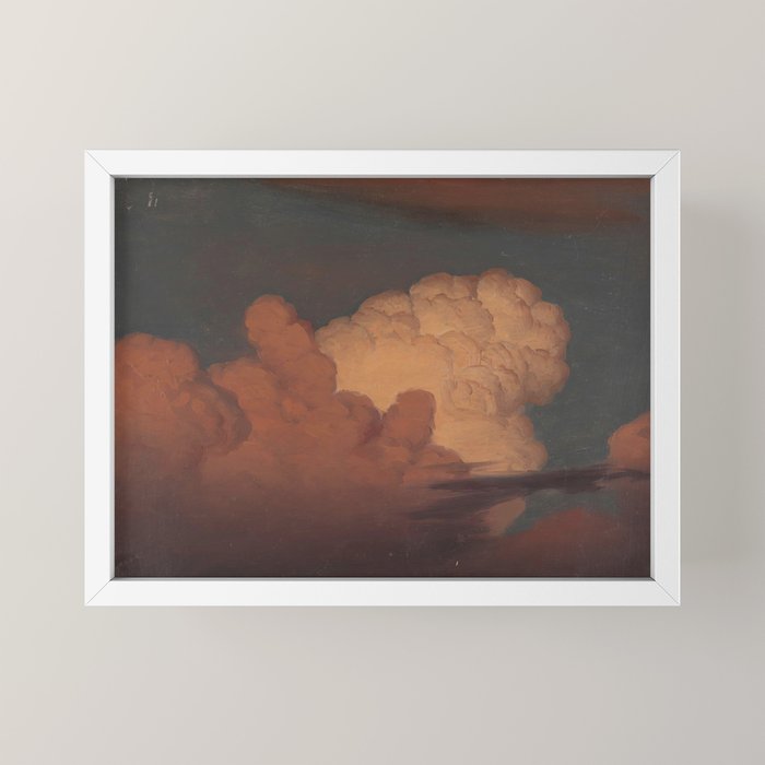 "Cloud Study" by Knud Baade, 1850 Mini Art Print