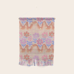 70s Retro Floral vibe Wall Hanging
