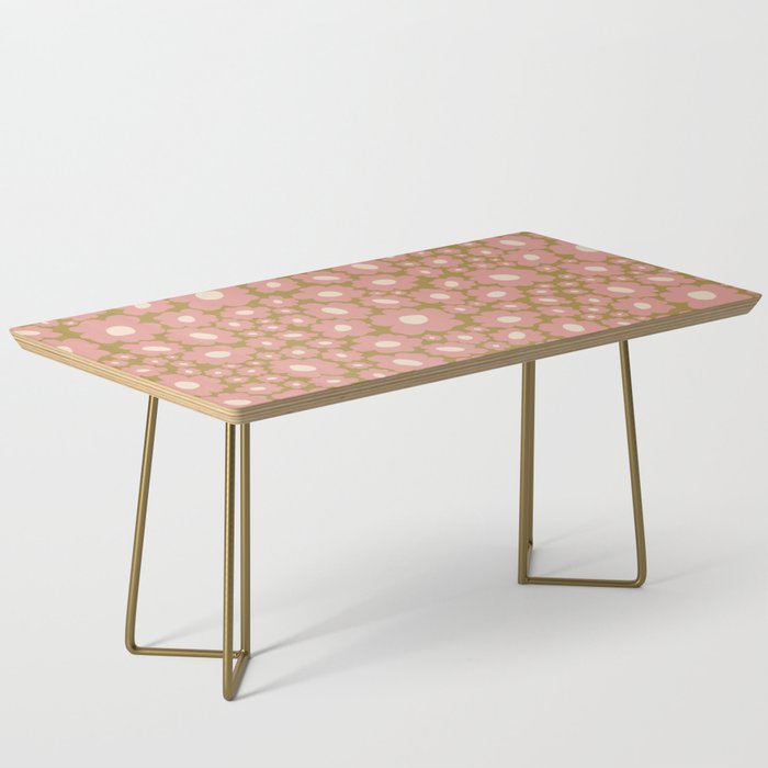 70������s Retro Floral  Coffee Table