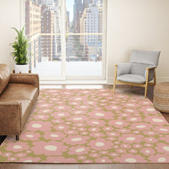 70������s Retro Floral  Rug