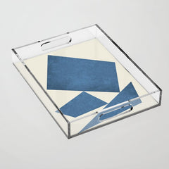 3 Forms Composition - Blue Acrylic Tray
