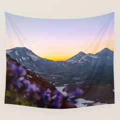 3 Sisters Sunset Wall Tapestry