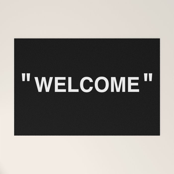 " Art " (Negative) Welcome Mat