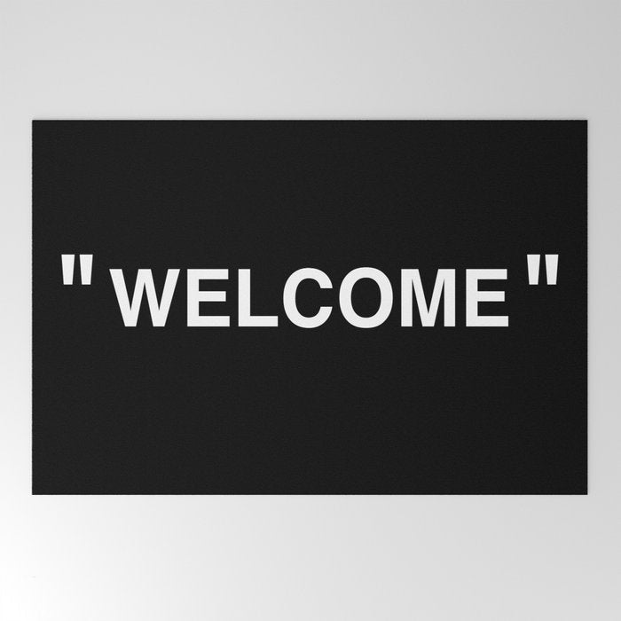 " Art " (Negative) Welcome Mat