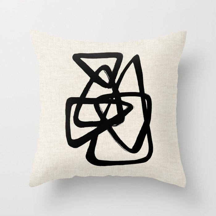 A Family Of Five Throw Pillow