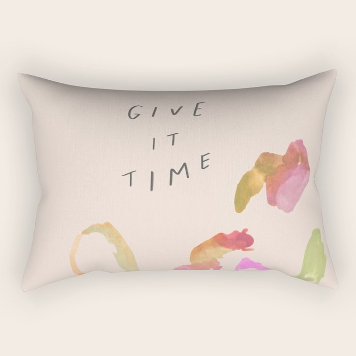 "Give It Time" Rectangular Pillow
